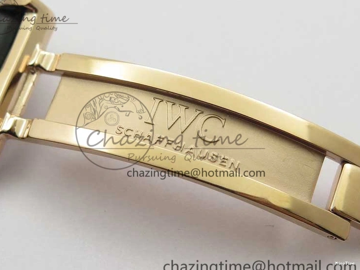 MIROTIME 0307 Elegant Portugieser Perpetual Calendar IW503302 RG V9F 1:1 Best Edition Gray Dial on Black Leather Strap A 7096